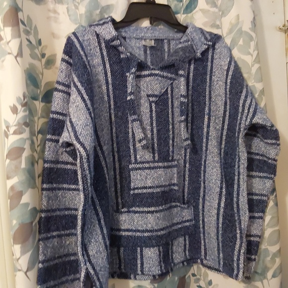 Safe Artesanias Woven pullover Hoodie Size S - Picture 1 of 7